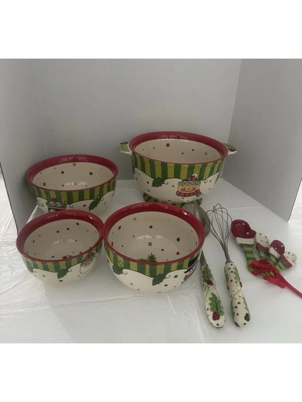 Temp‑tations by Tara “Winter Whimsy” Nesting Mixing Bowl Set | 14 Piece Set By
